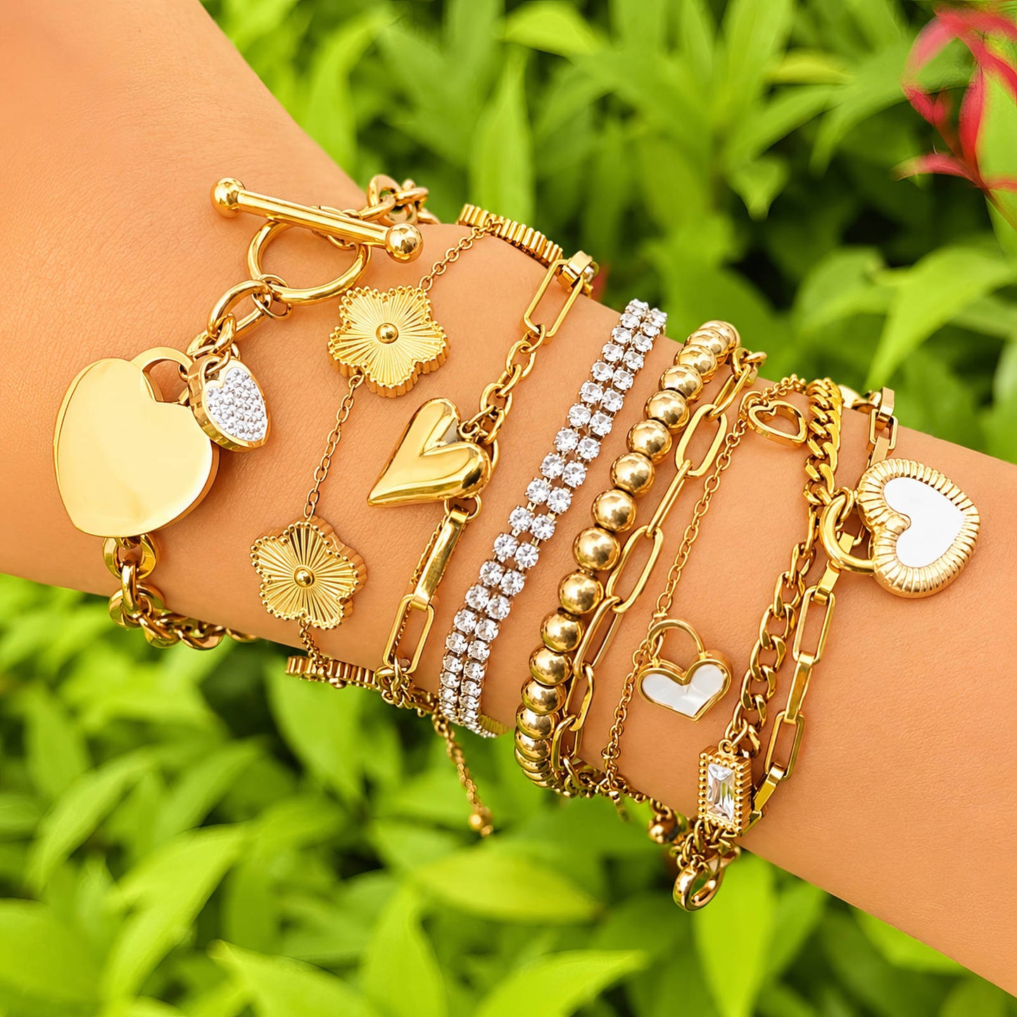 Xavelea Halo Heart Bracelet luxe Xavelea detailfoto