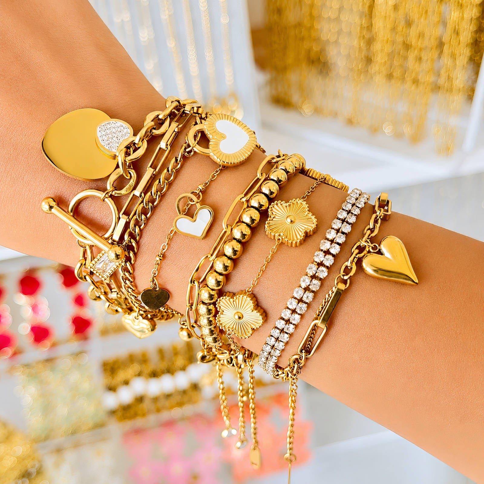 Xavelea Halo Heart Bracelet luxe Xavelea detailfoto