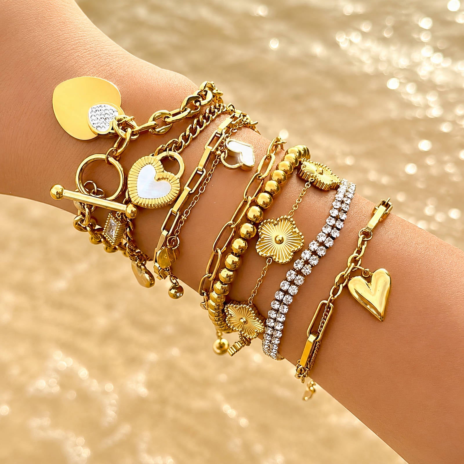 Xavelea Halo Heart Bracelet luxe Xavelea detailfoto