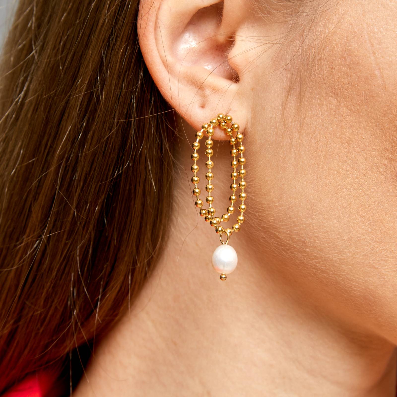 Xavelea Amara Gold Earrings luxe Xavelea detailfoto
